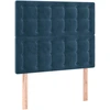 Image de vidaXL Têtes de lit 2 pcs. Bleu foncé 80x5x78/88 cm velours