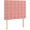 Image de vidaXL Têtes de lit 2 pcs. Rose 80x5x78/88 cm velours