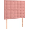 Image de vidaXL Têtes de lit 2 pcs. Rose 90x5x78/88 cm velours