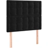 Image de vidaXL Têtes de lit 2 pièces noir 100x5x78/88 cm velours
