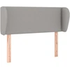 Image de vidaXL Tête de lit avec oreilles gris clair 103x23x78/88 cm Tissu