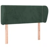 Image de vidaXL Tête de lit avec oreilles vert foncé 83x23x78/88 cm velours