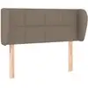 Image de vidaXL Tête de lit avec oreilles Taupe 83x23x78/88 cm Tissu