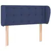 Image de vidaXL Tête de lit avec oreilles bleu 103x23x78/88 cm Tissu