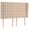 Image de vidaXL Tête de lit avec oreilles Cappuccino-Brun 147x23x118/128cm Similicuir