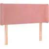 Image de vidaXL Tête de lit avec oreilles rose 103x16x78/88 cm velours