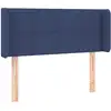 Image de vidaXL Tête de lit avec oreilles bleu 83x16x78/88 cm Tissu