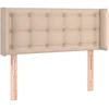 Image de vidaXL Tête de lit avec oreilles cappuccino brun 83x16x78/88 cm similicuir