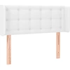 Image de vidaXL Tête de lit avec oreilles blanc 93x16x78/88 cm similicuir