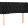 Image de vidaXL Tête de lit avec oreilles noir 93x16x78/88 cm velours