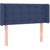 Image de vidaXL Tête de lit avec oreilles bleu 83x16x78/88 cm Tissu