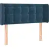 Image de vidaXL Tête de lit avec oreilles bleu foncé 83x16x78/88 cm velours