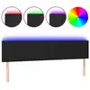 Image de vidaXL Tête de lit LED noir 200x5x78/88 cm similicuir