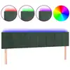 Image de vidaXL Tête de lit LED vert foncé 160x5x78/88 cm velours