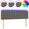 Image de vidaXL Tête de lit LED Gris 144x5x78/88 cm Similicuir