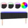 Image de vidaXL Tête de lit LED noir 160x5x78/88 cm similicuir
