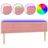 Image de vidaXL LED Tête de lit rose 180x5x78/88 cm velours