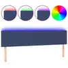 Image de vidaXL Tête de lit LED bleue 160x5x78/88 cm Tissu