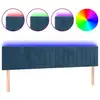 Image de vidaXL Tête de lit LED bleu foncé 180x5x78/88 cm velours
