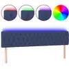 Image de vidaXL LED Tête de lit bleu 180x7x78/88 cm Tissu