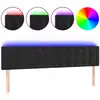Image de vidaXL LED Tête de lit noir 180x5x78/88 cm velours