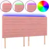 Image de vidaXL Tête de lit LED rose 180x5x118/128 cm velours