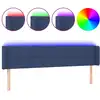 Image de vidaXL Tête de lit LED bleue 163x16x78/88 cm Tissu