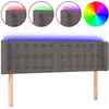 Image de vidaXL Tête de lit LED Gris 147x16x78/88 cm Similicuir
