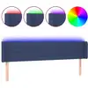 Image de vidaXL Tête de lit LED bleue 163x16x78/88 cm Tissu