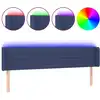 Image de vidaXL Tête de lit LED bleue 203x16x78/88 cm Tissu