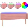 Image de vidaXL Tête de lit LED rose 163x16x78/88 cm velours