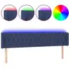Image de vidaXL Tête de lit LED bleue 203x16x78/88 cm Tissu