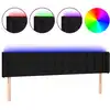 Image de vidaXL Tête de lit LED noir 163x16x78/88 cm Tissu