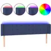 Image de vidaXL Tête de lit LED bleue 163x16x78/88 cm Tissu