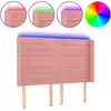 Image de vidaXL Tête de lit LED rose 147x16x118/128 cm velours