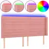 Image de vidaXL Tête de lit LED rose 163x16x118/128 cm velours