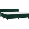 Image de vidaXL Lit boxspring avec matelas vert foncé 200x200 cm velours