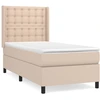 Image de vidaXL Lit Boxspring avec matelas Cappuccino-Brun 80x200cm simili-cuir