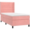 Image de vidaXL Lit boxspring avec matelas rose 80x200 cm velours