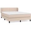 Image de vidaXL Lit Boxspring Matelas Marron Cappuccino 140x190cm Similicuir