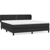 Image de vidaXL Lit boxspring avec matelas noir 180x200 cm similicuir