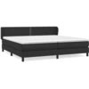 Image de vidaXL Lit boxspring avec matelas noir 200x200 cm similicuir
