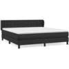 Image de vidaXL Lit boxspring avec matelas noir 180x200 cm similicuir