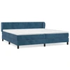 Image de vidaXL Lit boxspring avec matelas bleu foncé 200x200 cm velours