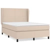 Image de vidaXL Lit Boxspring Matelas Marron Cappuccino 140x190cm Similicuir