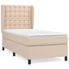 Image de vidaXL Lit Boxspring avec matelas Cappuccino-Brun 90x200cm simili-cuir