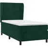 Image de vidaXL Lit boxspring avec matelas vert foncé 80x200 cm velours
