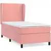 Image de vidaXL Lit boxspring avec matelas rose 80x200 cm velours
