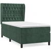 Image de vidaXL Lit boxspring avec matelas vert foncé 100x200 cm velours