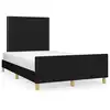 Image de vidaXL Cadre de lit sans matelas noir 120x200 cm Tissu